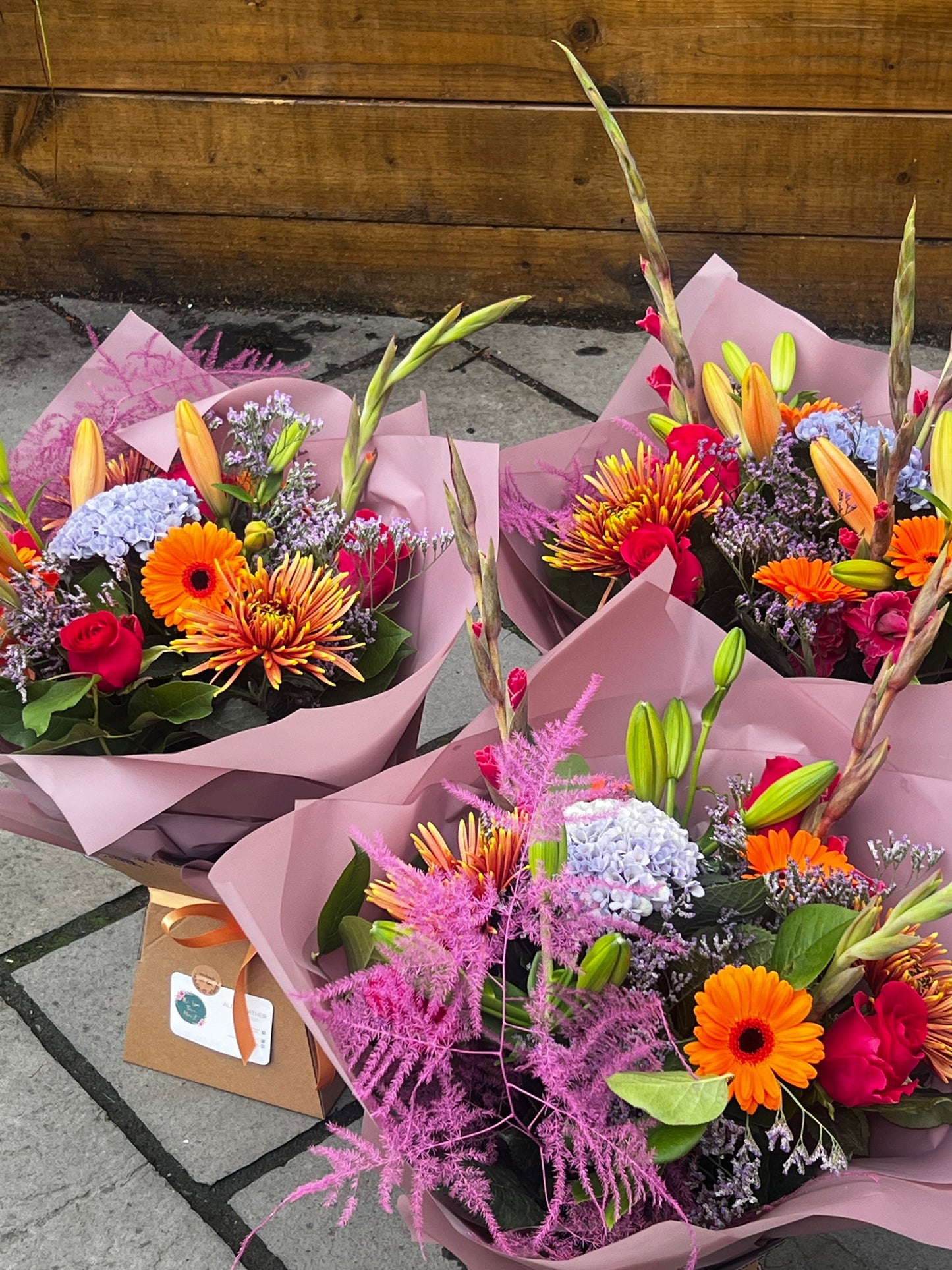 Hand Tied Bouquets - Vibrant Shades